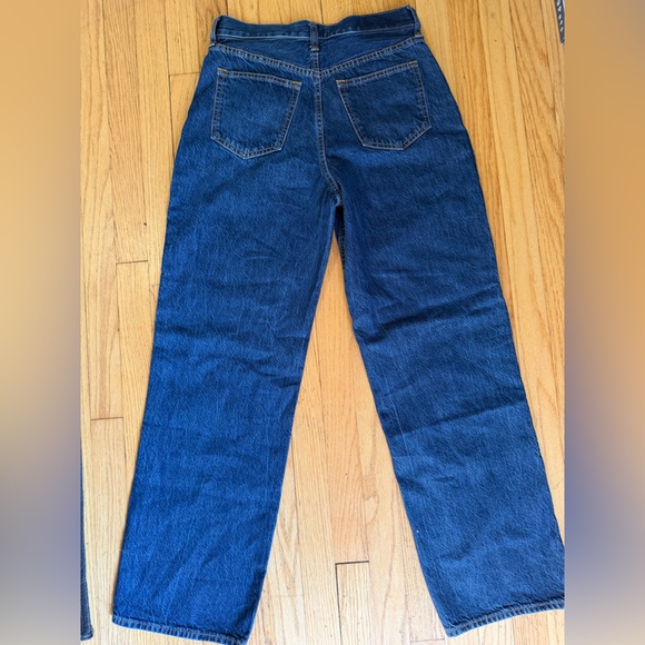 Abercrombie & Fitch Dark Blue Straight Jeans The Loose Size 4 or 27 NWT - Picture 6 of 6